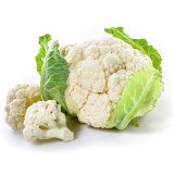 En elegant Blomkål (produktgruppering), Närodlad blomkål med naturligt utseende och känsla. Detaljerad utformning med realistiskt bladverk. 